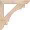 Ekena Millwork Merced Slat Smooth Bracket, Douglas Fir, 3 1/2"W x 28"D x 28"H BKT04X28X28MRC06SDF - alternate 2